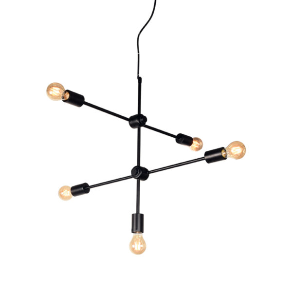 Hanglamp_Stilo_70x70x70_Cm_Zwart_Metaal_Perspectief