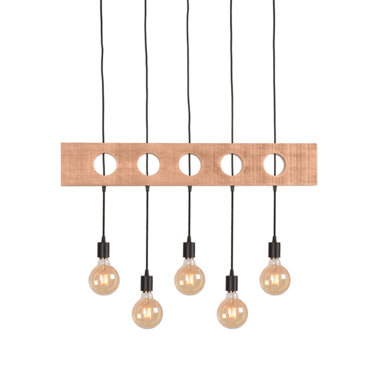 LABEL51 Hanglamp Timber - Zwart - Metaal