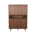 Hoge_Kast_Jule_110x49x158_Cm_Walnoot_Eikenhout_Voorkant
