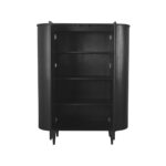 Hoge_Kast_Oliva_105x47x158_Cm_Zwart_Eikenhout_Voorkant2