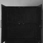 Hoge_Kast_Santos_2-Deurs_Zwart_Mangohout_94x40x160_cm_Detail