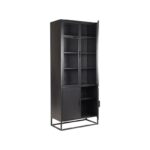 Hoge_Vitrinekast_Level_Zwart_Metaal_80x40x190_cm_Perspectief_2_1