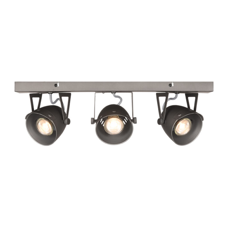 LABEL51 Spot Cap LED - Burned Steel - Metall - 3-flammig