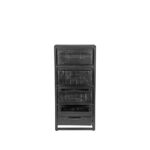 Ladekast_Chili_Zwart_Mangohout_50x30x105_cm_Voorkant_2