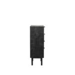 Ladekast_Cotia_50x30x90_Cm_Zwart_Mangohout_Zijkant