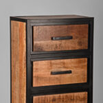 Ladekast_Tampa_Rough_Mangohout_50x30x105_cm_Detail