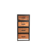 Ladekast_Tampa_Rough_Mangohout_50x30x105_cm_Voorkant_2