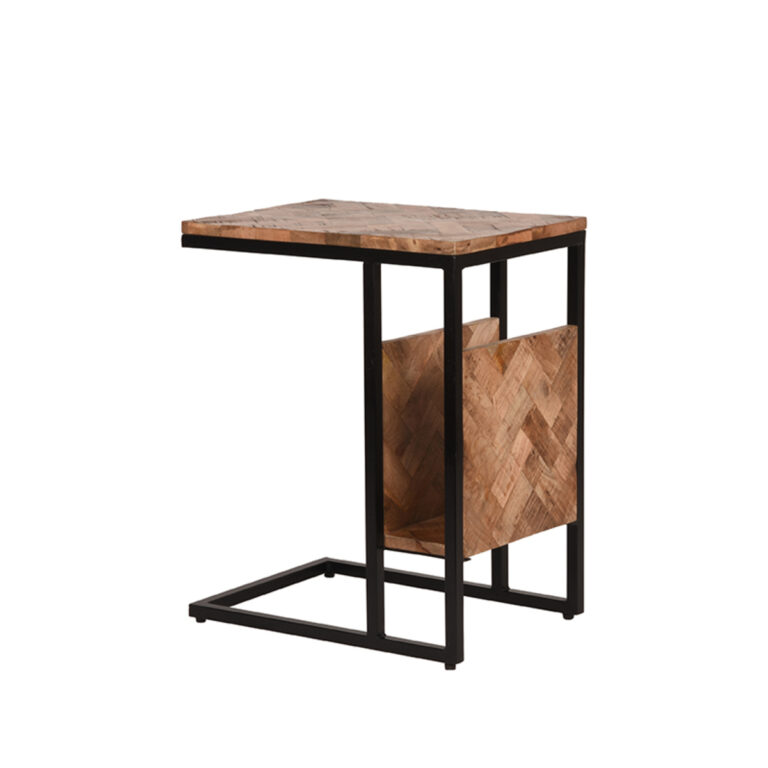 LABEL51 Bijzettafel Shift - Rough - Mangohout - One Size
