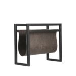 Magazinehouder_Antraciet_Leder_Zwart_Metaal_45x20x38_cm_Perspectief