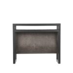 Magazinehouder_Antraciet_Leder_Zwart_Metaal_45x20x38_cm_Vooraanzicht