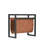 Magazinehouder_Cognac_Leder_Zwart_Metaal_45x20x38_cm_Perspectief