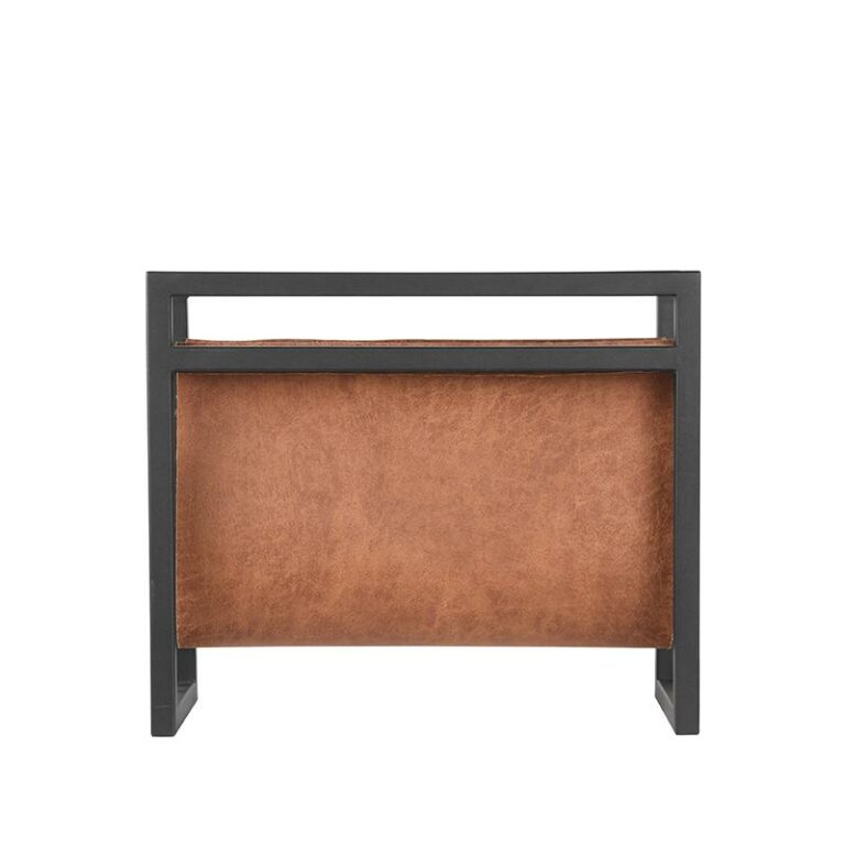 LABEL51 Magazinehouder - Cognac - Leder - One Size