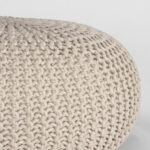 Poef_Gebreid_L_Naturel_Katoen_70x70x35_cm_Detail_1