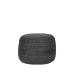 Poef_Jute_Antraciet_Jute_50x50x35_cm_Voorkant