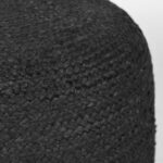 Poef_Jute_Zwart_Jute_50x50x35_cm_Detail