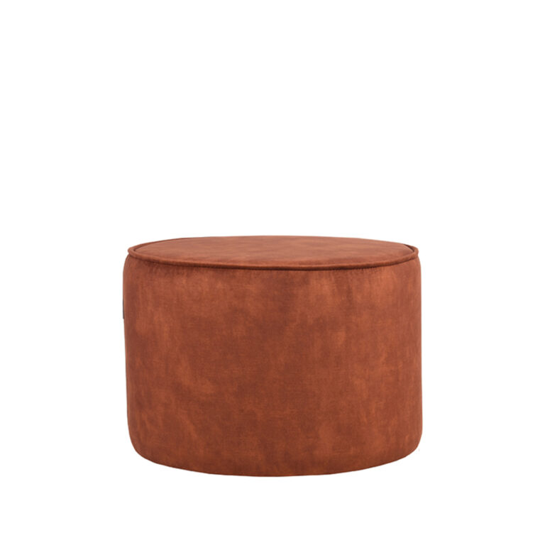 LABEL51 Poef Tibo - Rust - Velours - One Size