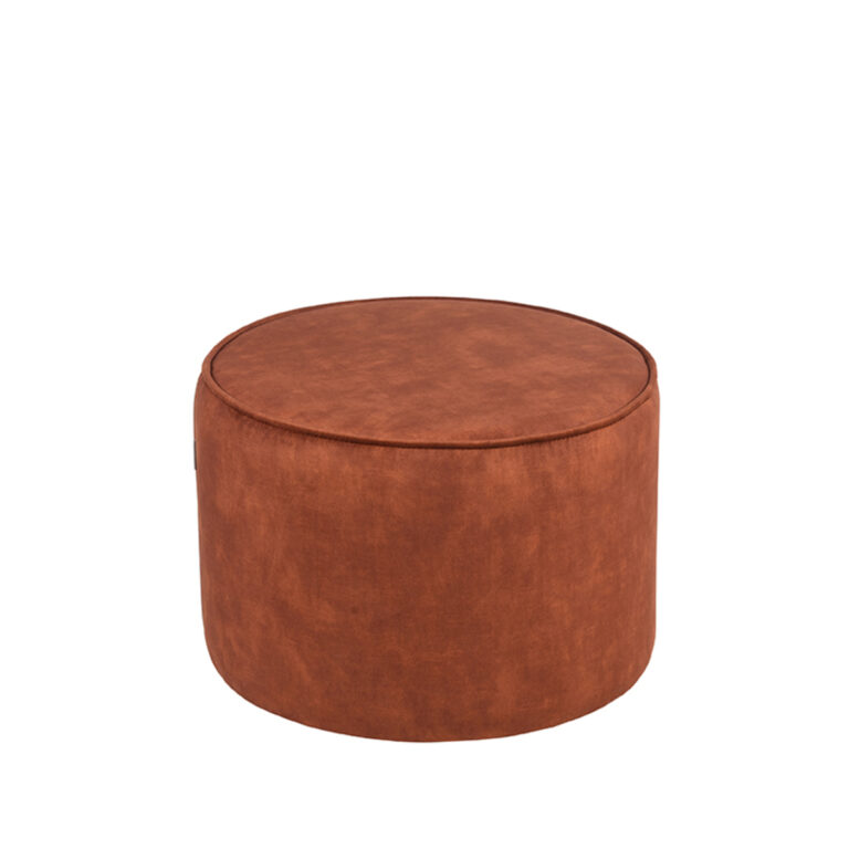 LABEL51 Poef Tibo - Rust - Velours - One Size