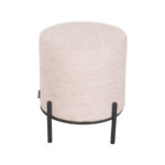 Poef_Troy_Naturel_Boucle_41x41x48_cm_Bovenkant