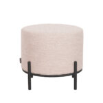 Poef_Troy_Naturel_Boucle_46x46x41_cm_Voorkant