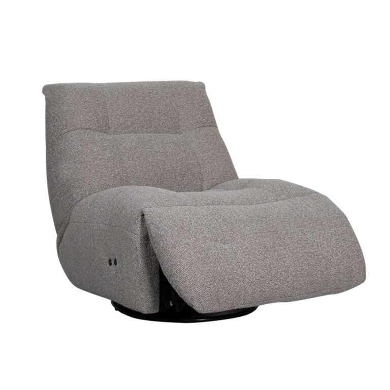 LABEL51 Fauteuil Relax & Recharge - Truffel grijs - Boucle - One Size
