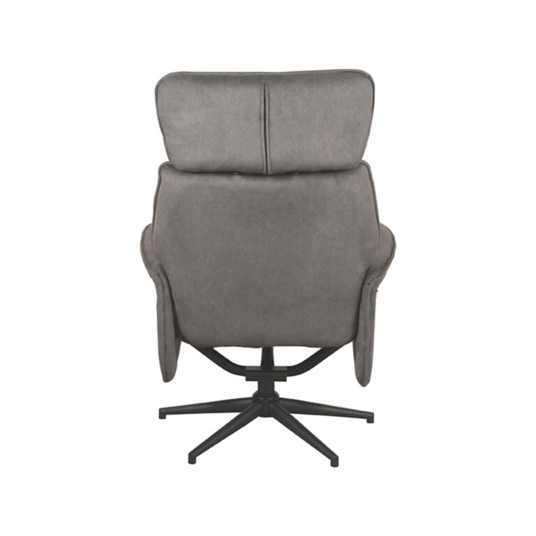 LABEL51 Fauteuil Verdal - Antraciet - Cosmo - Excl. Hocker