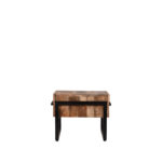 Salontafel_Bolivia_Rough_Mangohout_Zwart_metaal_50x50x41_cm_Zijkant