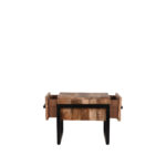 Salontafel_Bolivia_Rough_Mangohout_Zwart_metaal_50x50x41_cm_Zijkant_2