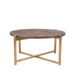 Salontafel_Dox_70x70x35_cm_Espresso_Mangohout_Goud_Metaal_Voorkant
