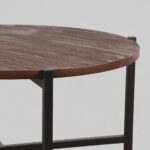 Salontafel_Dox_70x70x35_cm_Espresso_Mangohout_Zwart_Metaal_Detail