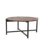 Salontafel_Dox_70x70x35_cm_Espresso_Mangohout_Zwart_Metaal_Perspectief
