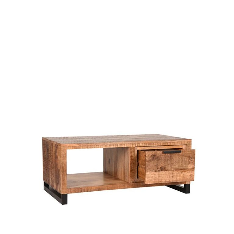 LABEL51 Coffee table Glasgow - Rough - Mango wood - 110 cm