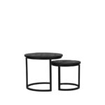 Salontafel_Set_Duo_Zwart_Mangohout_Voorkant