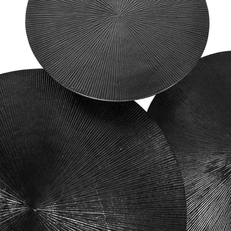 LABEL51 Salontafel Set Nobby - Zwart - Metaal - 60 cm - Rond