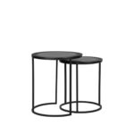 Salontafel_Set_Pair_Zwart_Metaal_40x40x45_cm_Detail