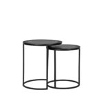 Salontafel_Set_Pair_Zwart_Metaal_40x40x45_cm_Voorkant