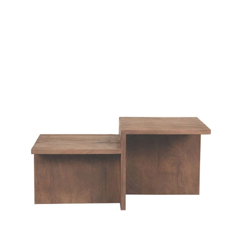 LABEL51 Couchtisch Skip - Espresso - Mangoholz - 90 cm