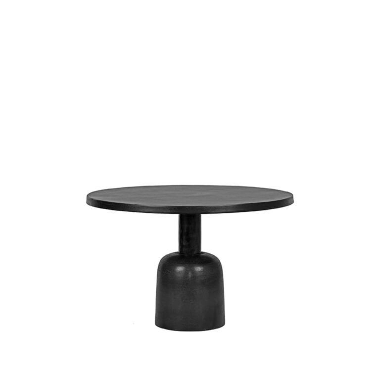 LABEL51 Salontafel Wink - Zwart - Metaal - 70 cm - Rond