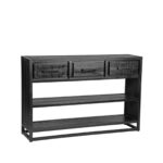 Sidetable_Chili_Zwart_Mangohout_115x30x75_cm_Perspectief_1