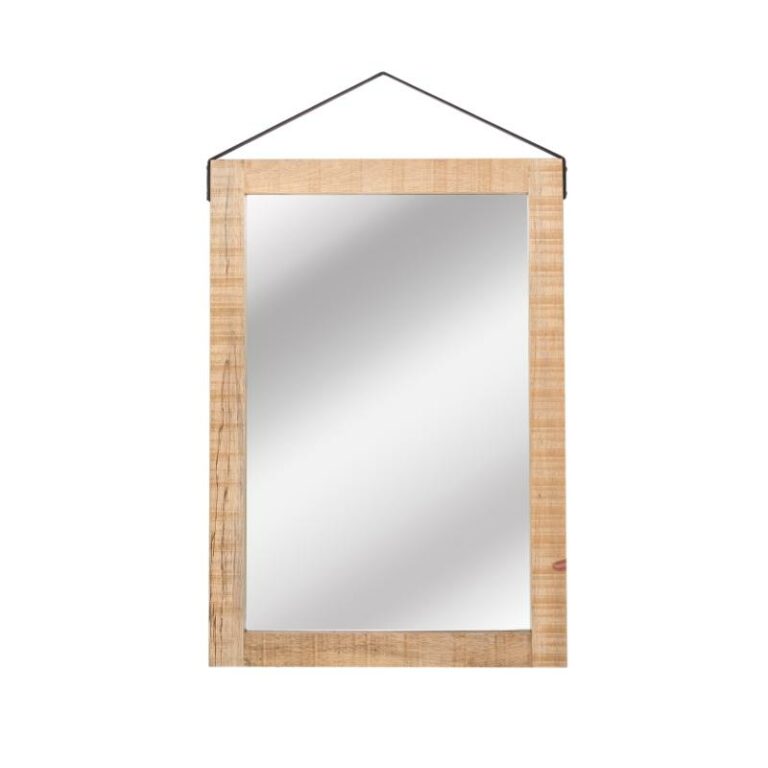 LABEL51 Spiegel - Naturel - Mangohout - 70x100 cm