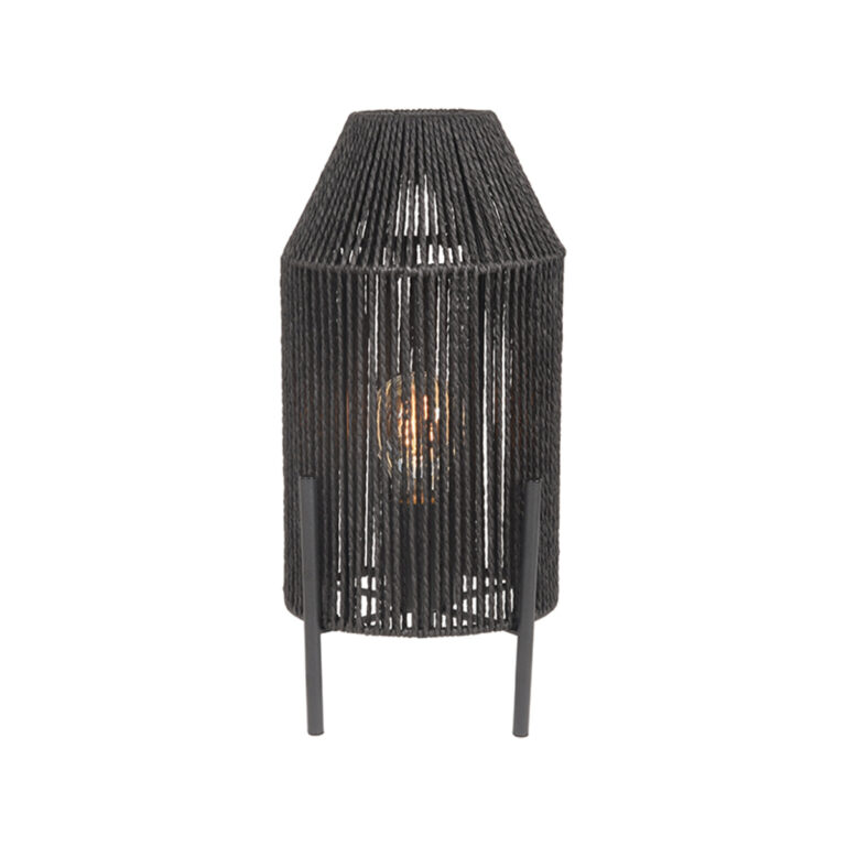 LABEL51 Tafellamp Ibiza - Zwart - Jute - Tafellamp