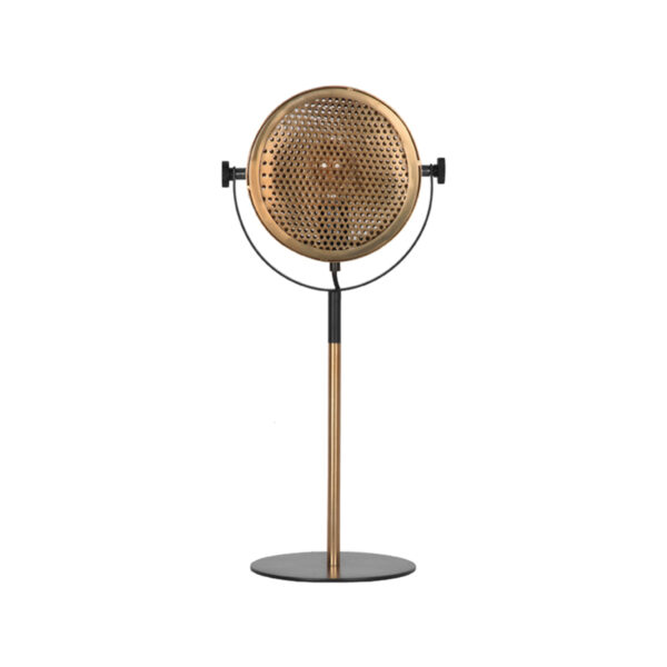 Tafellamp_Muse_Antiek_Goud_Metaal_20x20x60_cm_Voorkant