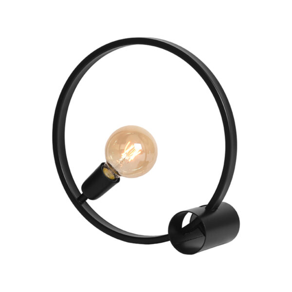 LABEL51 Tafellamp Ring - Zwart - Metaal - Tafellamp