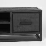 Tv-Meubel_Chili_Zwart_Mangohout_120x45x40_cm_Detail