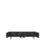Tv-Meubel_Cotia_220x40x60_Cm_Zwart_Voorkant2