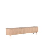 Tv-Meubel_Oliva_220x47x55_Cm_Naturel_Eikenhout_Perspectief