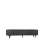 Tv-Meubel_Oliva_220x47x55_Cm_Zwart_Eiken_Voorkant