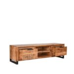 Tv-meubel_Glasgow_Rough_Mangohout_160x45x45_cm_Perspectief_2