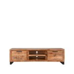 Tv-meubel_Glasgow_Rough_Mangohout_160x45x45_cm_Voorkant