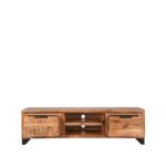 Tv-meubel_Glasgow_Rough_Mangohout_160x45x45_cm_Voorkant_2
