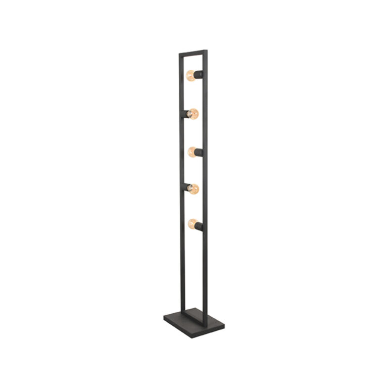 LABEL51 Vloerlamp Quadrato - Zwart - Metaal - Vloerlamp